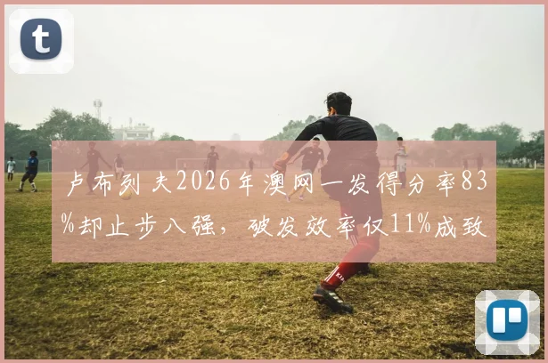 卢布列夫2026年澳网一发得分率83%却止步八强,破发效率仅11%成致命短板