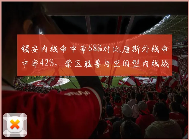锡安内线命中率68%对比唐斯外线命中率42%，禁区猛兽与空间型内线战术博弈